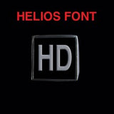 Helios Font - H to L Two Letter Steel Rings - Ring - Big Joes Biker Rings