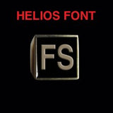 Helios Font - D to G Two Letter Bronze Rings - Ring - Big Joes Biker Rings