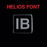Helios Font - H to L Two Letter Steel Rings - Ring - Big Joes Biker Rings