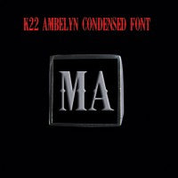 K22 Ambelyn Font - M to Q Two Letter Silver Rings - Ring - Big Joes Biker Rings