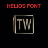 Helios Font - R to Z Two Letter Bronze Rings - Ring - Big Joes Biker Rings