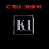 K22 Ambelyn Font - H to L Two Letter Silver Rings - Ring - Big Joes Biker Rings