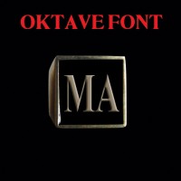 Oktave Font - M to Q Two Letter Bronze Rings - Ring - Big Joes Biker Rings