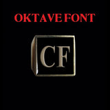 Oktave Font - A to C Two Letter Bronze Rings - Ring - Big Joes Biker Rings