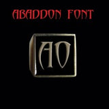 Various Abaddon Font - Two Letter Bronze Rings - Ring - Big Joes Biker Rings