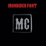 Various Ironrider Font Two Letter Silver Rings - Ring - Big Joes Biker Rings