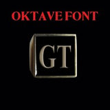 Oktave Font - D to G Two Letter Bronze Rings - Ring - Big Joes Biker Rings