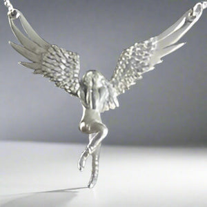 Fallen Angel Sterling Silver Pendant - Pendant - Big Joes Biker Rings