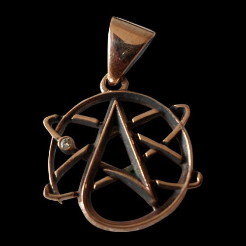 Science and Atheism Copper Pendant - Clearance - Big Joes Biker Rings