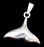 Whale Tail Sterling Silver Pendant - Pendant - Big Joes Biker Rings