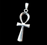 Ankh (Egyptian Cross) Sterling Silver Pendant - Pendant - Big Joes Biker Rings
