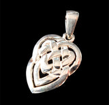Celtic Heart Sterling Silver Pendant - Pendant - Big Joes Biker Rings