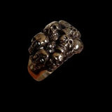 Skull Cluster Ring - Ring - Big Joes Biker Rings