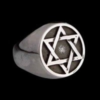 Hexagram Ring - Ring - Big Joes Biker Rings