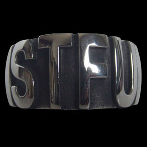 STFU 4-Letter Ring - Ring - Big Joes Biker Rings