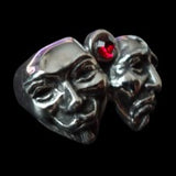 Comedy and Tragedy Guy Fawkes Mask Ring - Ring - Big Joes Biker Rings