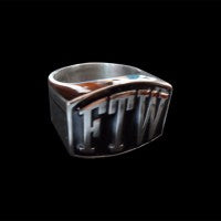 FTW 3-Letter Ring – Big Joes Biker Rings