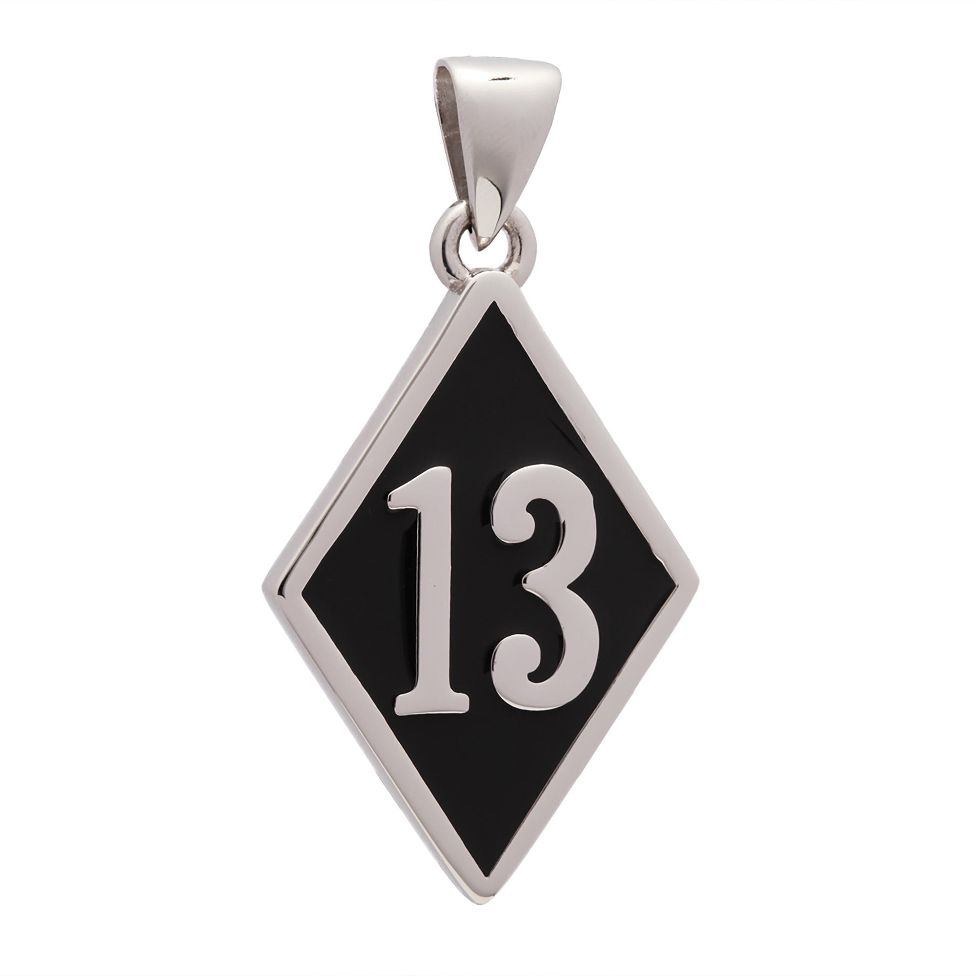 Sterling silver 13 necklace