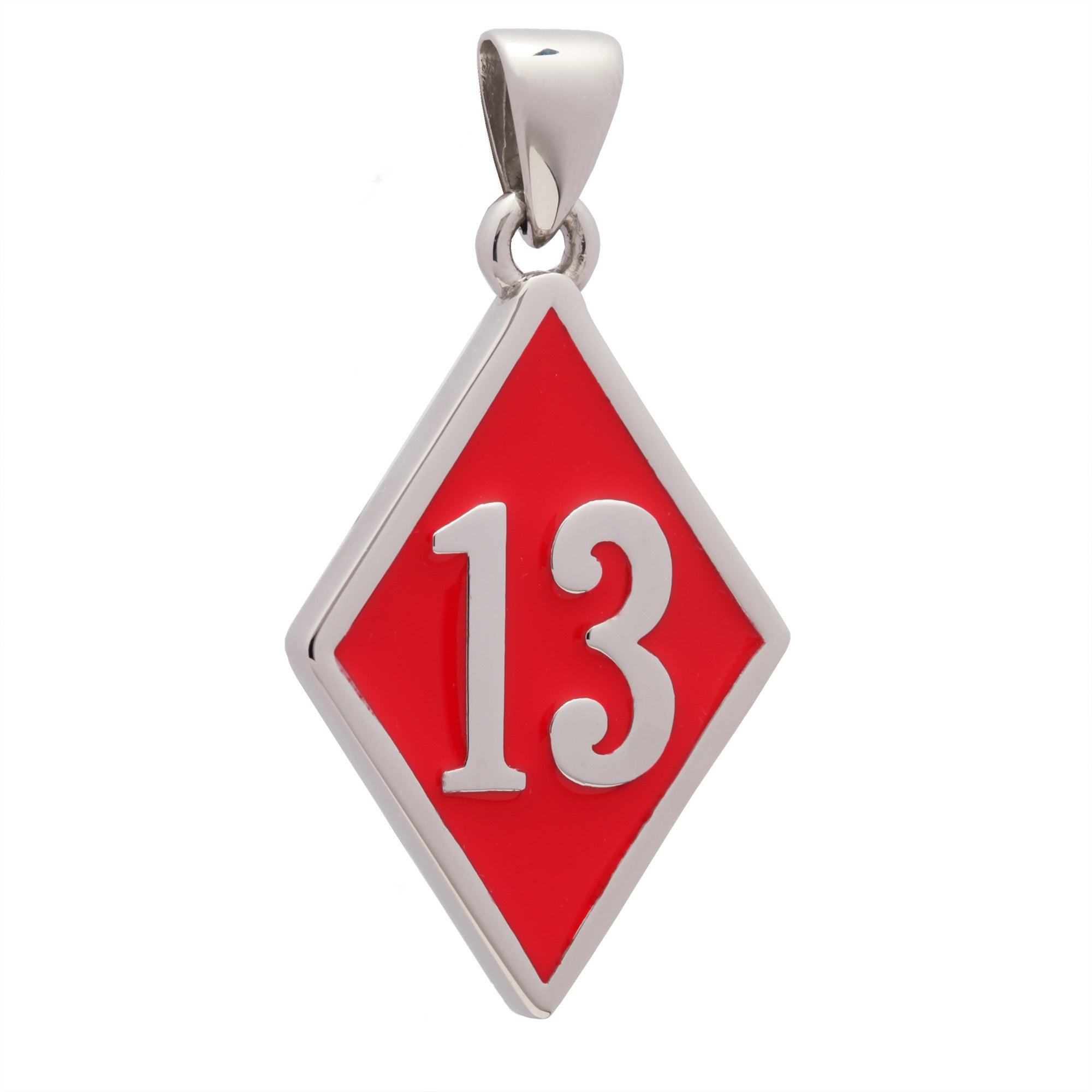 Sterling silver 13 necklace