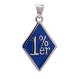 1%er Diamond Face Small Pendant