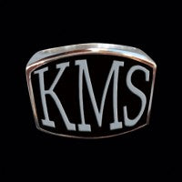 KMS 3-Letter Ring - Ring - Big Joes Biker Rings