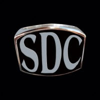 SDC 3-Letter Ring - Ring - Big Joes Biker Rings