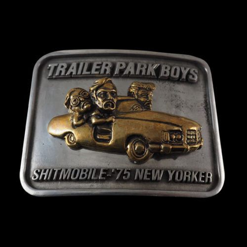 Sh*tmobile Trailer Park Boys Bi Metallic Belt Buckle - Belt Buckle - Big Joes Biker Rings